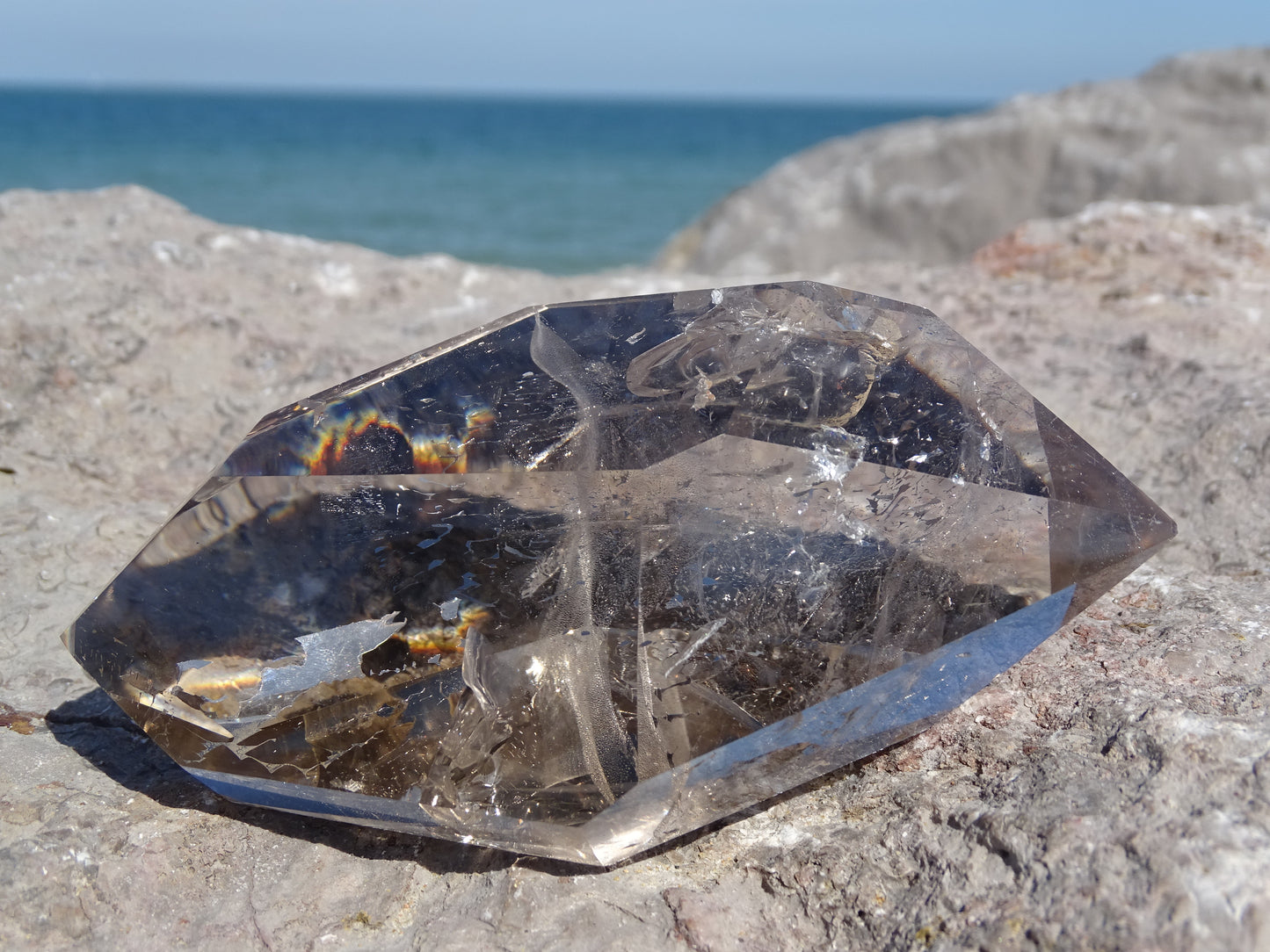 Faceted Rutilated Smoky Quartz