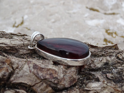 Pendentif Ambre Argent 925
