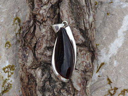 Pendentif Ambre Argent 925