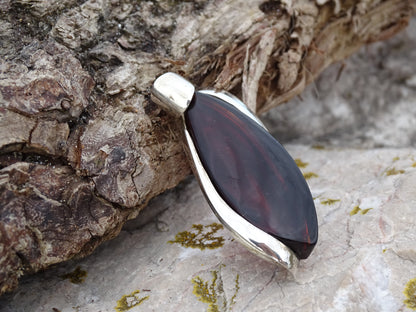 Pendentif Ambre Argent 925