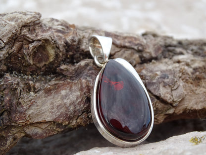 Pendentif Ambre Argent 925