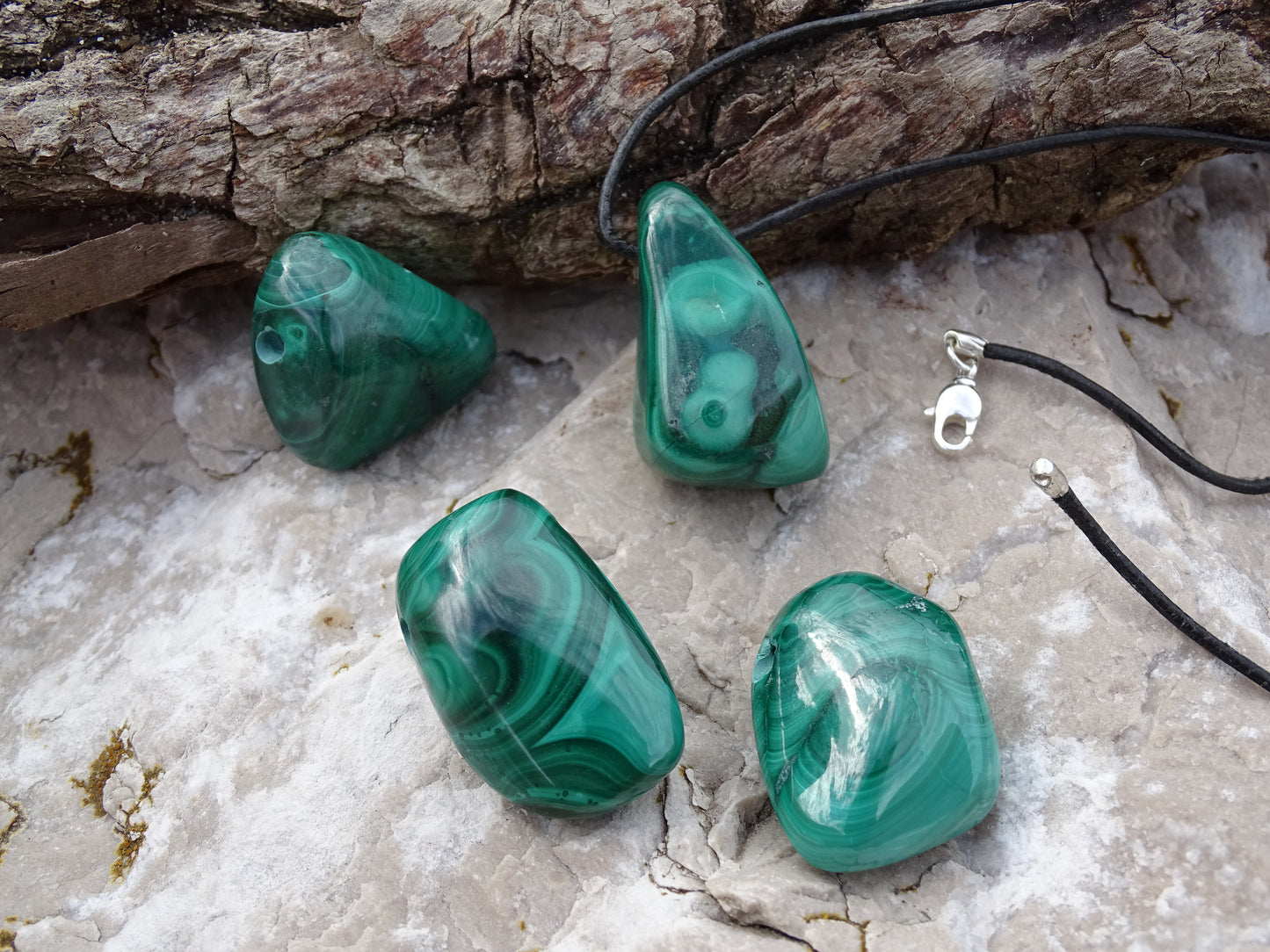 Heart Malachite Pendant