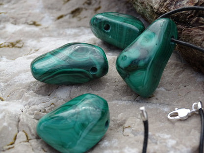 Heart Malachite Pendant