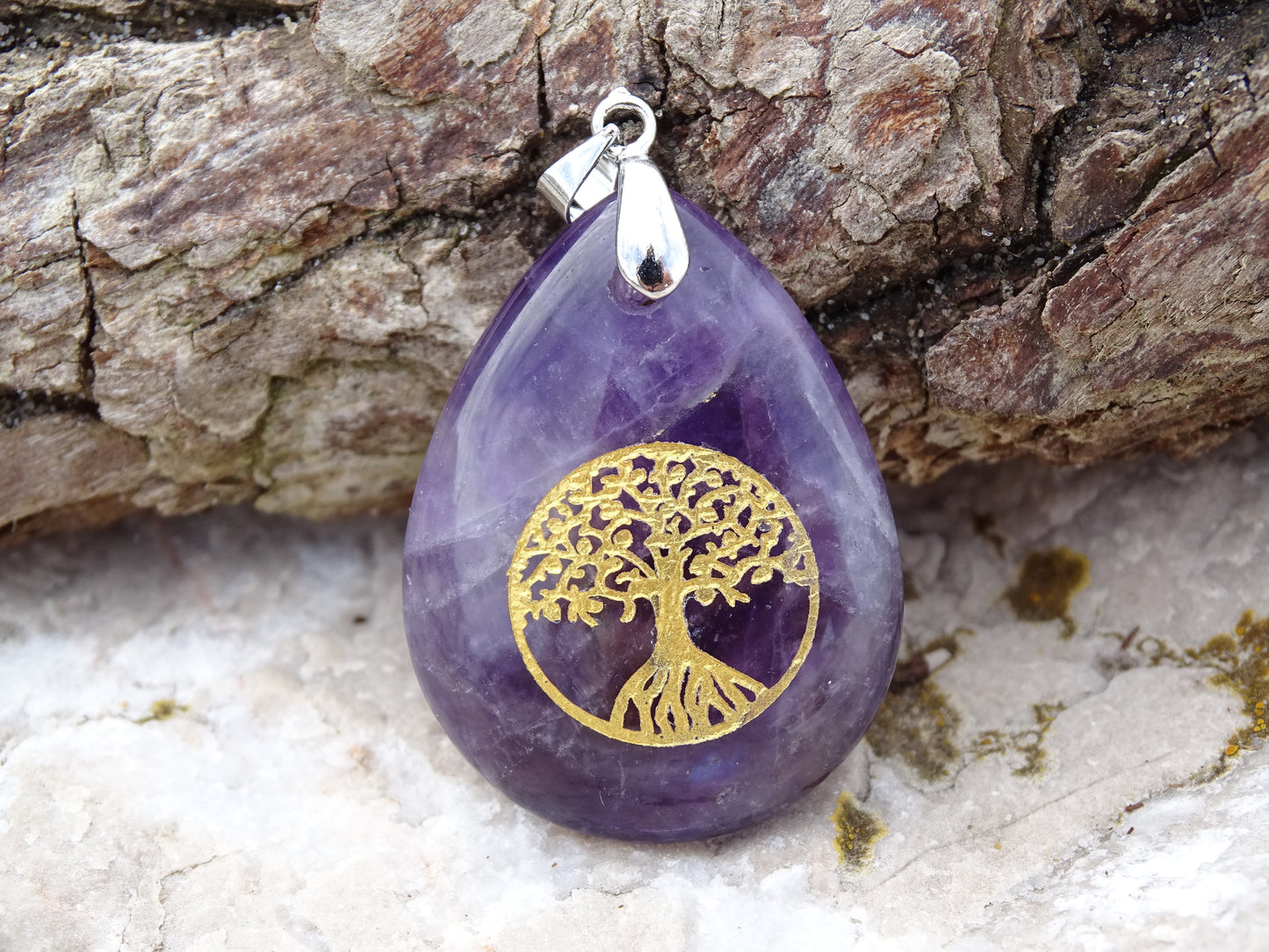 Pendentif Améthyste Arbre de Vie