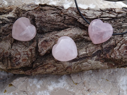 Rose Quartz Heart Pendant