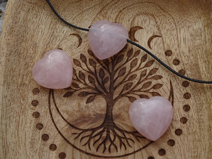 Rose Quartz Heart Pendant