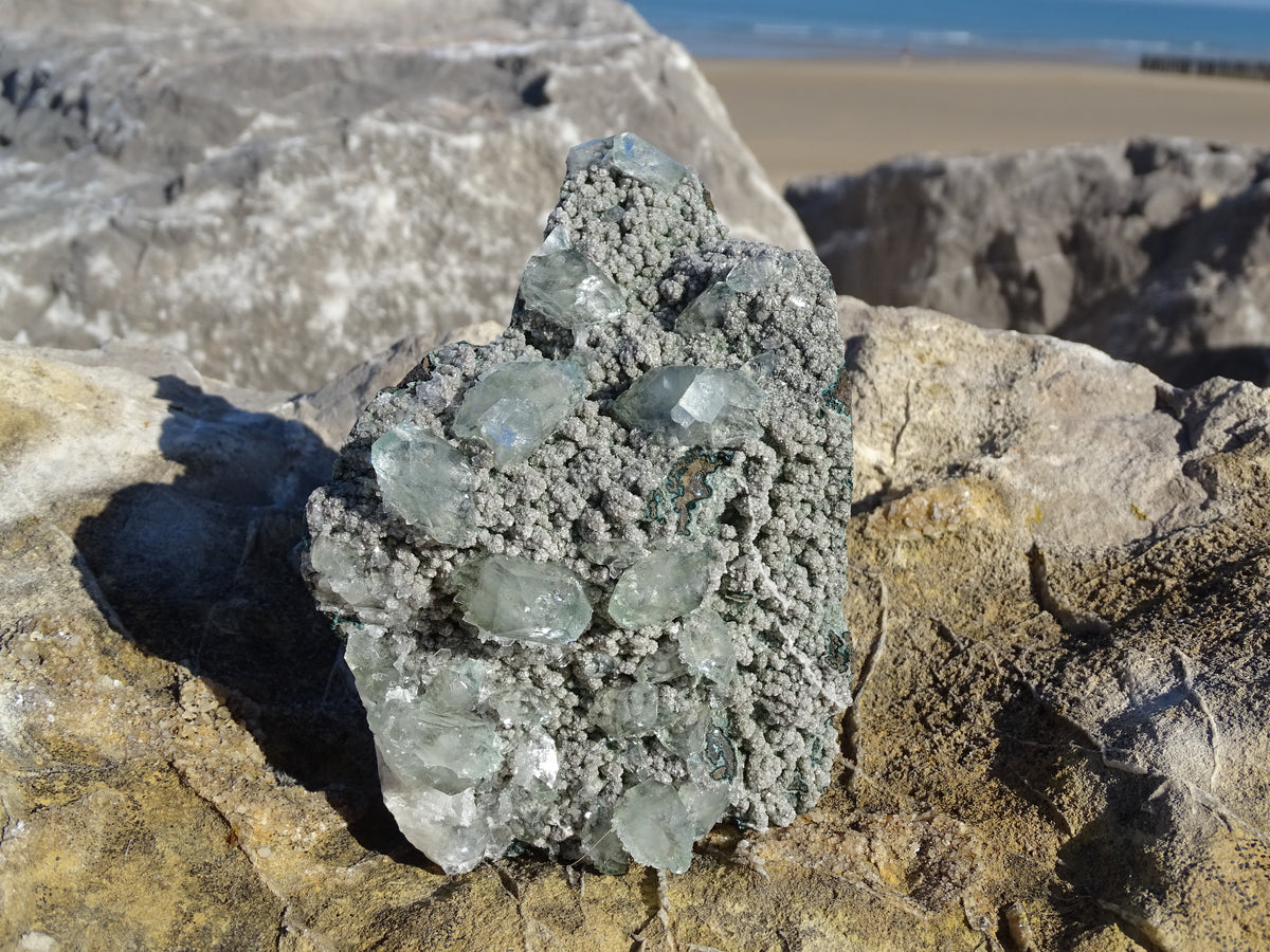 Apophyllite Verte sur matrice