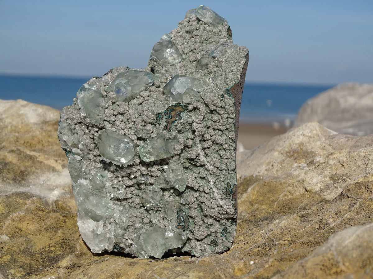 Apophyllite Verte sur matrice