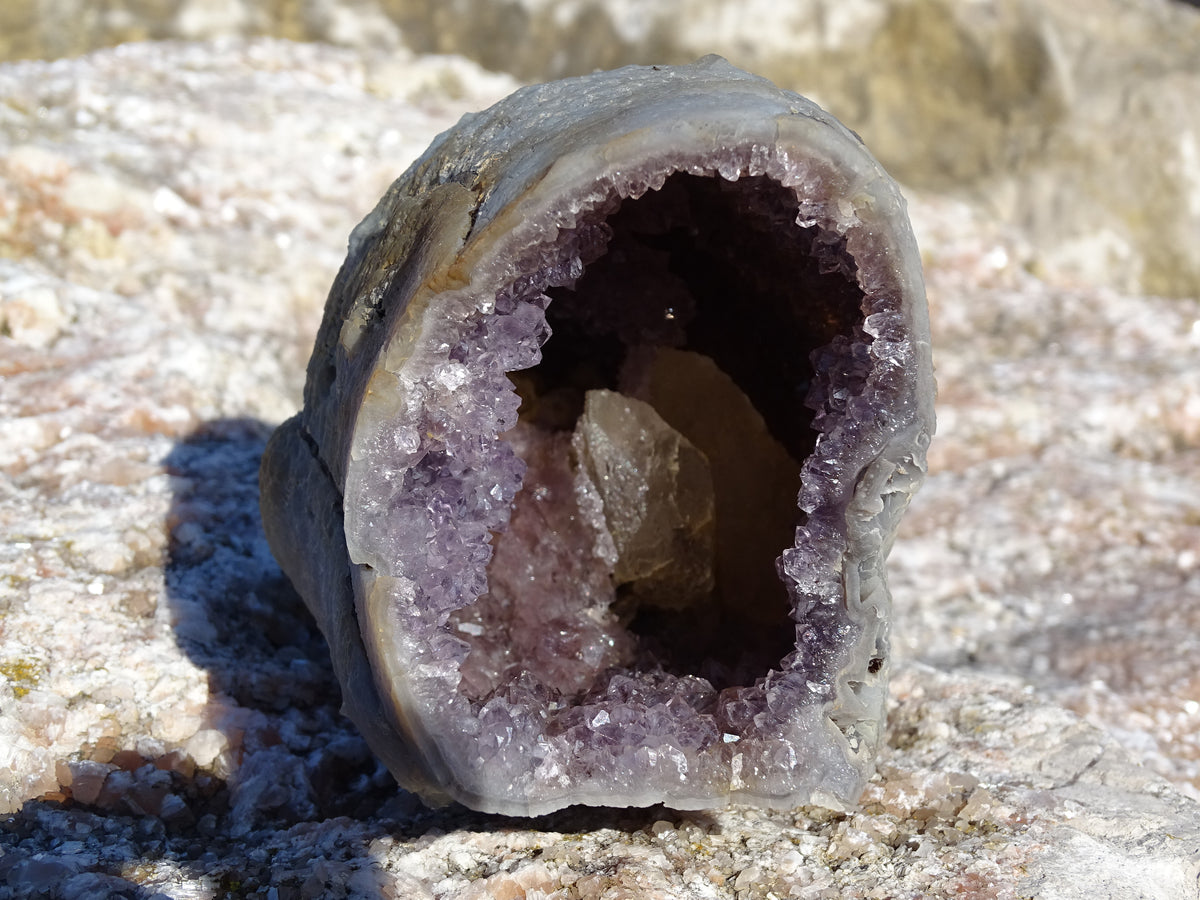 Géode Améthyste Calcite
