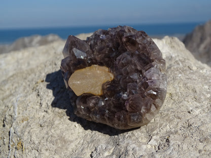 Améthyste Fumée et Calcite