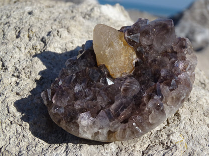 Améthyste Fumée et Calcite