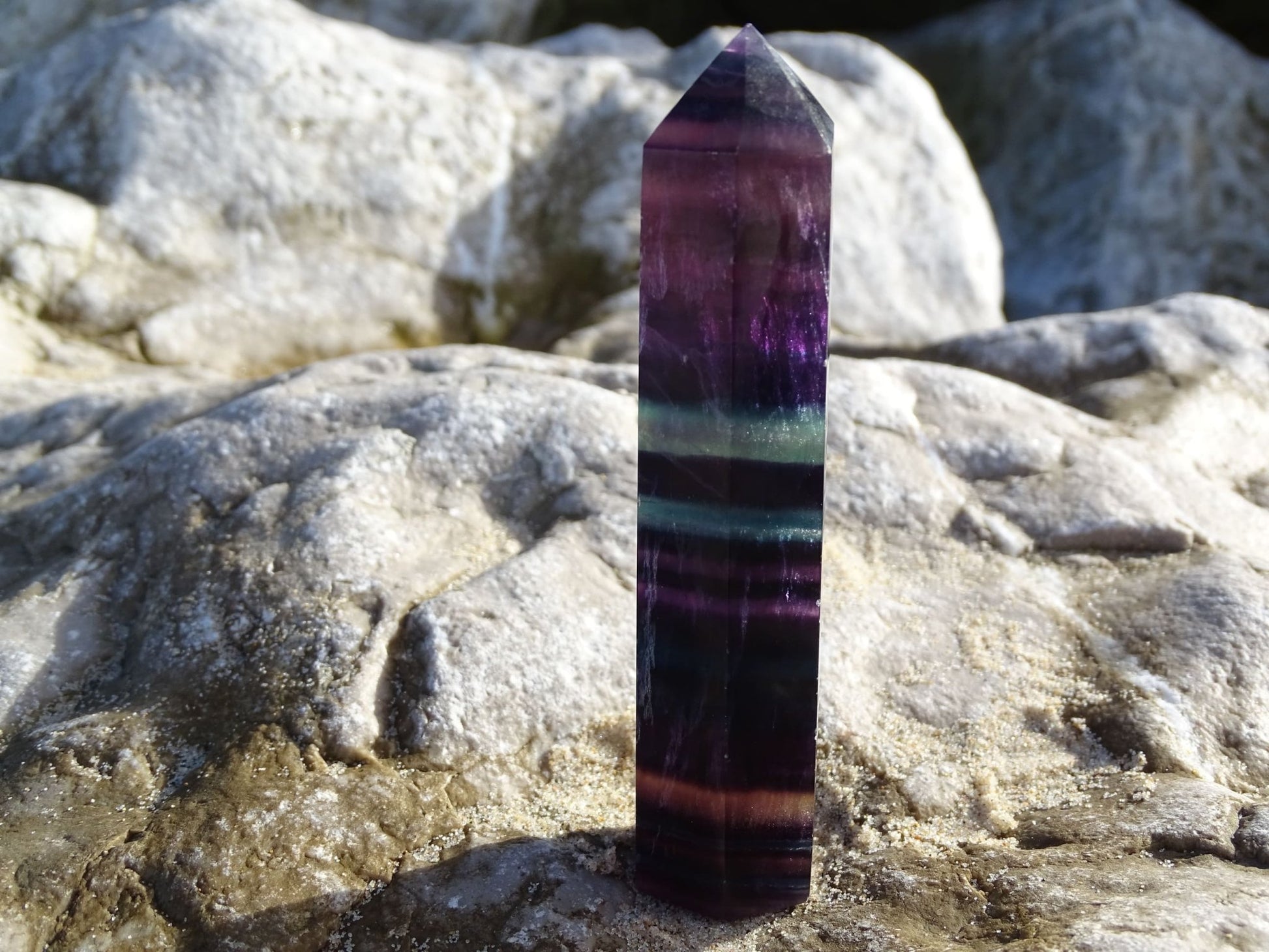 Fluorite Prisme - Pierres - Colibri Minéraux et Bien-être