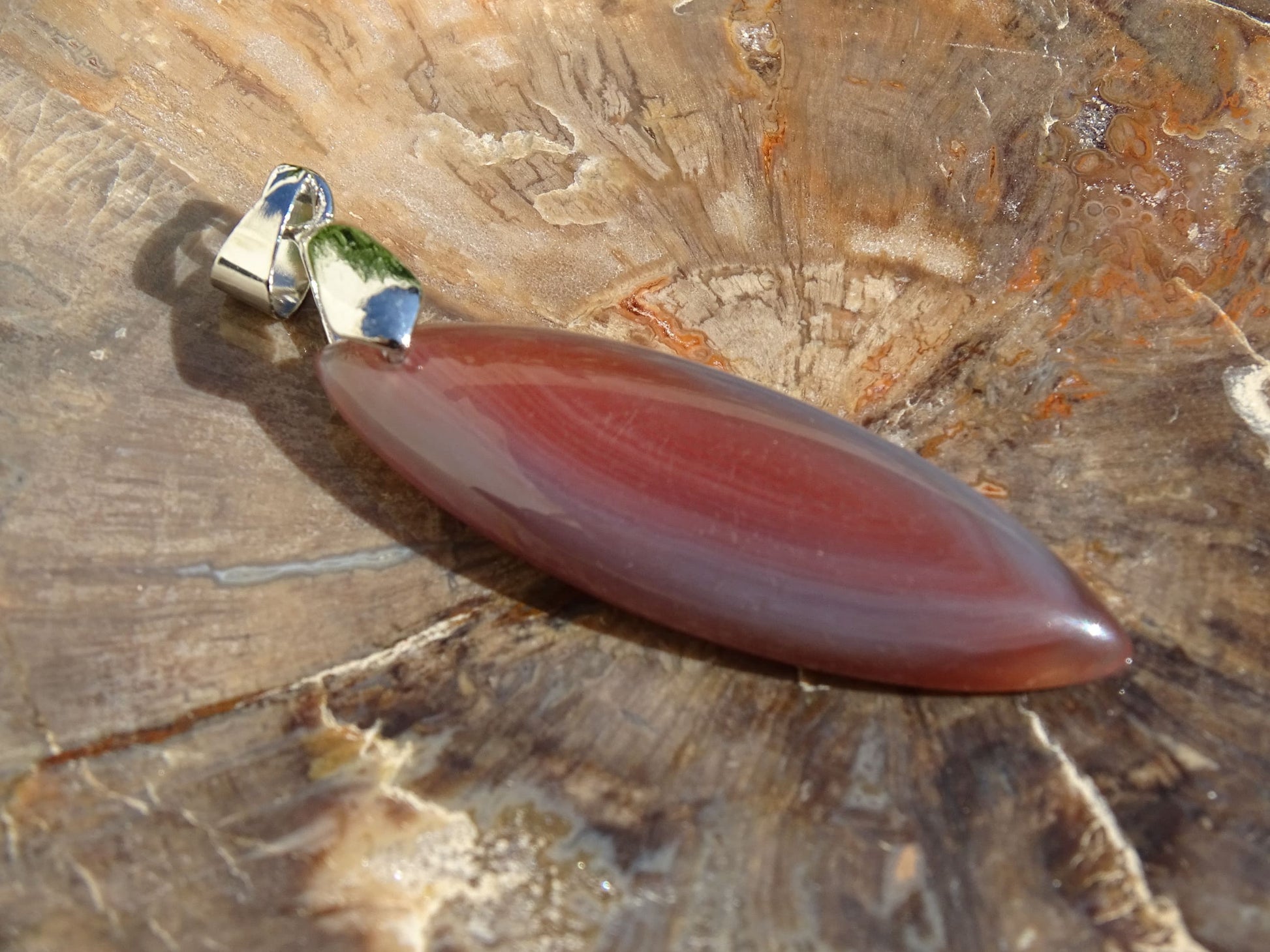 Pendentif Agate de Botswana - Pendentifs - Colibri Minéraux et Bien-être