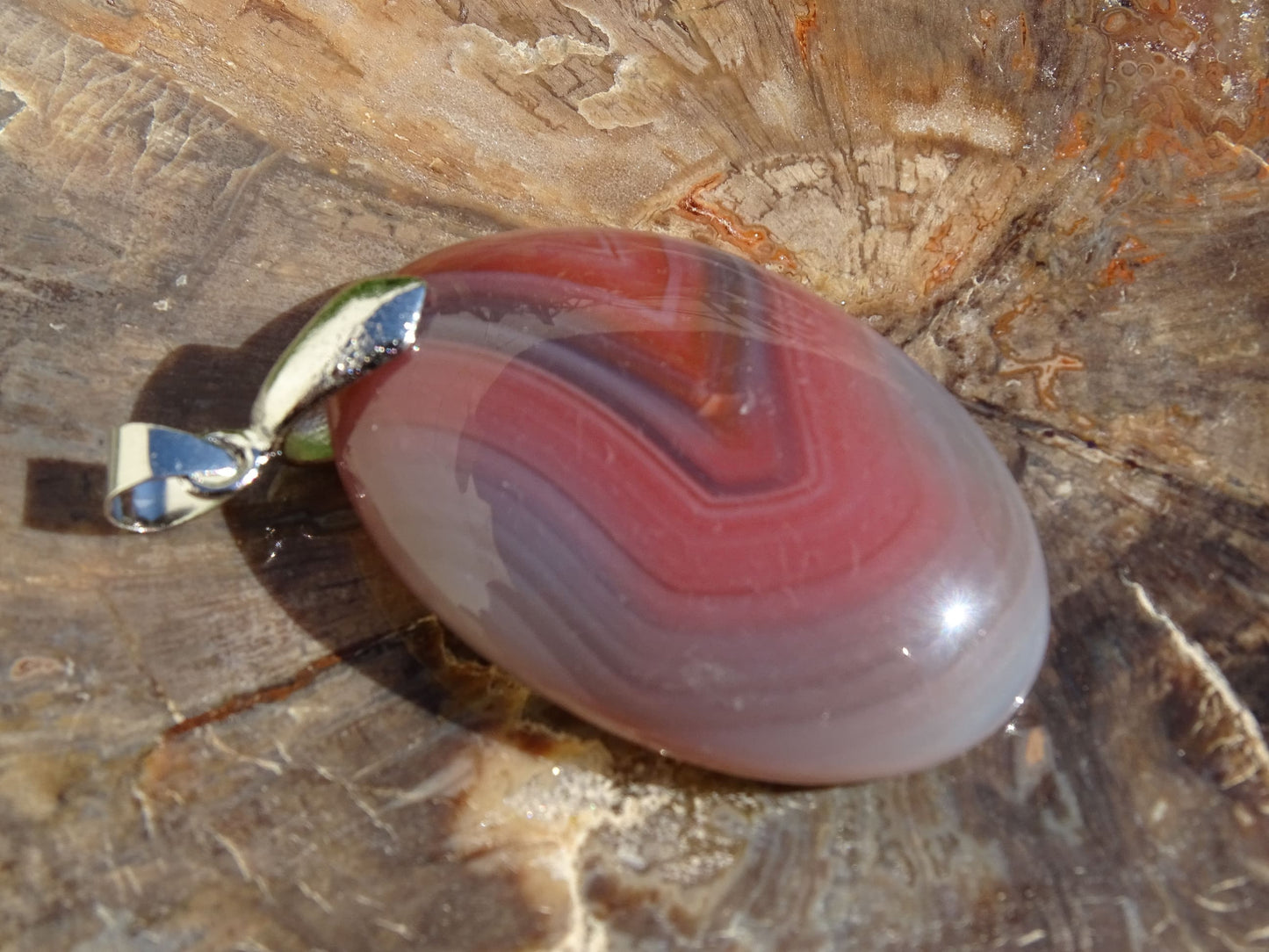 Pendentif Agate de Botswana - Pendentifs - Colibri Minéraux et Bien-être