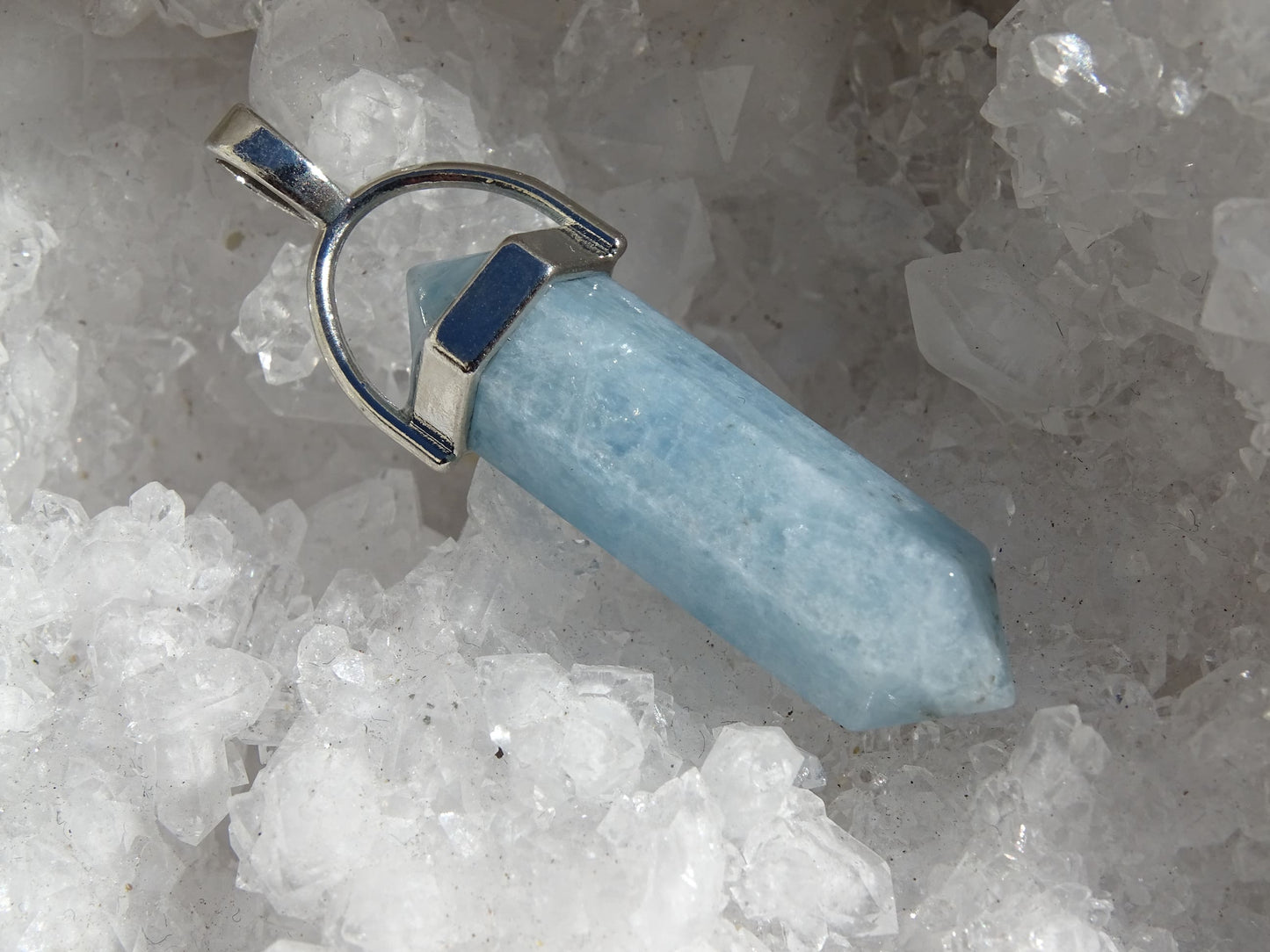 Pendentif Aigue Marine - Pendentifs - Colibri Minéraux et Bien-être