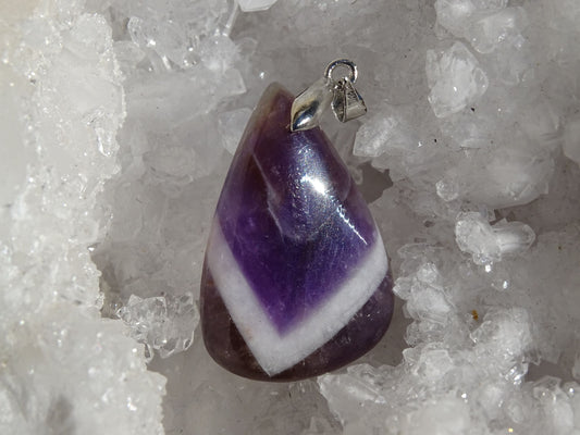 Pendentif Améthyste Chevron - Pendentifs - Colibri Minéraux et Bien-être