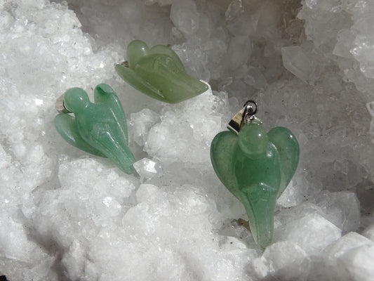 Pendentif Aventurine Verte Ange - Pendentifs - Colibri Minéraux et Bien-être