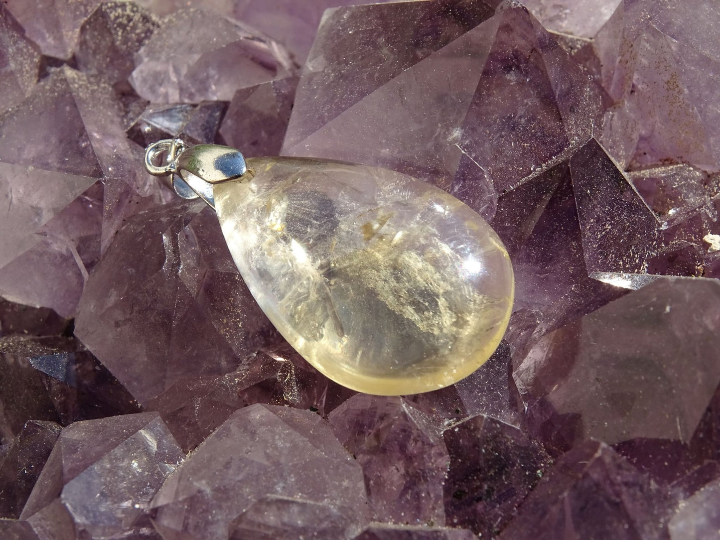 Pendentif Citrine - Pendentifs - Colibri Minéraux et Bien-être