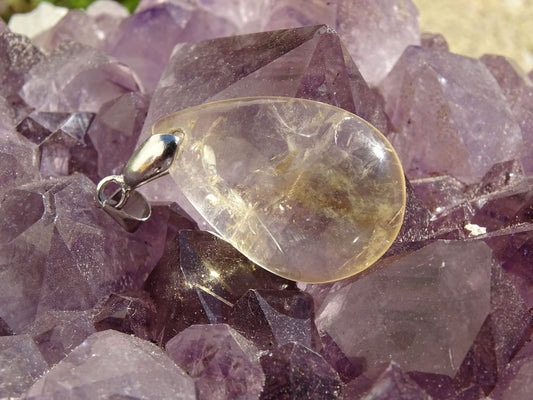 Pendentif Citrine - Pendentifs - Colibri Minéraux et Bien-être