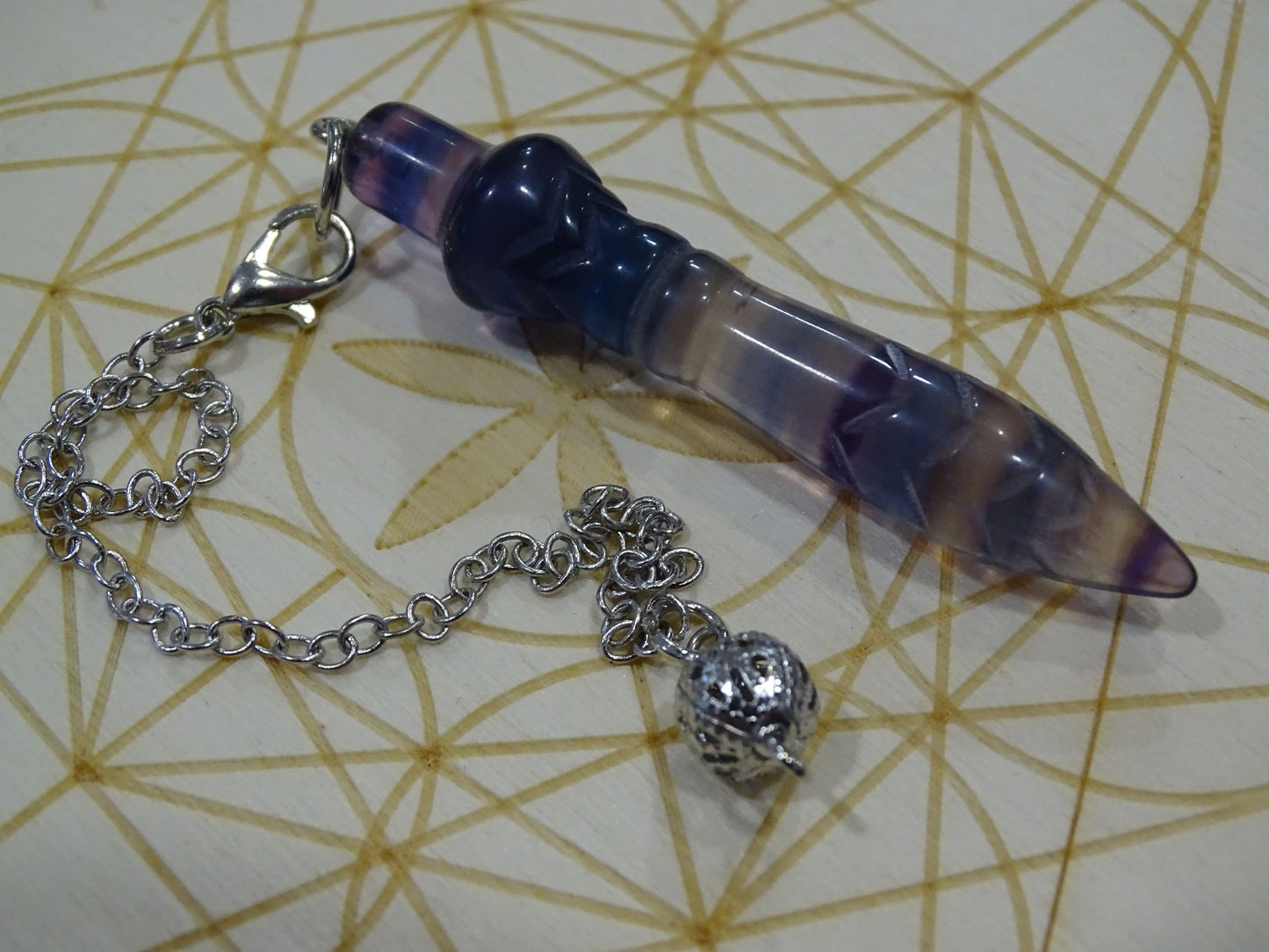 Pendule Fluorite Thot - Pierres - Colibri Minéraux et Bien-être