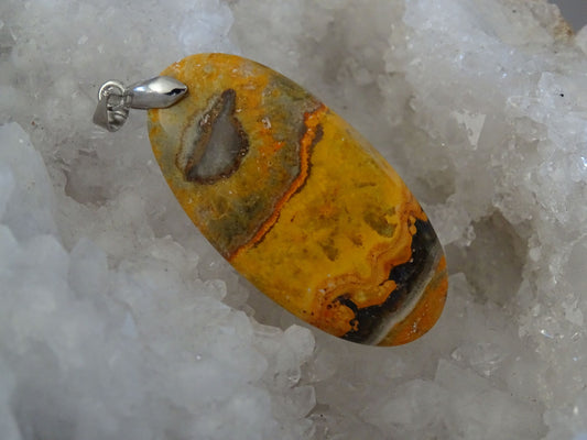 Pendentif Jaspe Bumblebee - Pendentifs - Colibri Minéraux et Bien-être