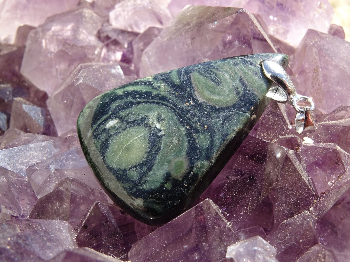 Pendentif Jaspe Kambaba - Pendentifs - Colibri Minéraux et Bien-être