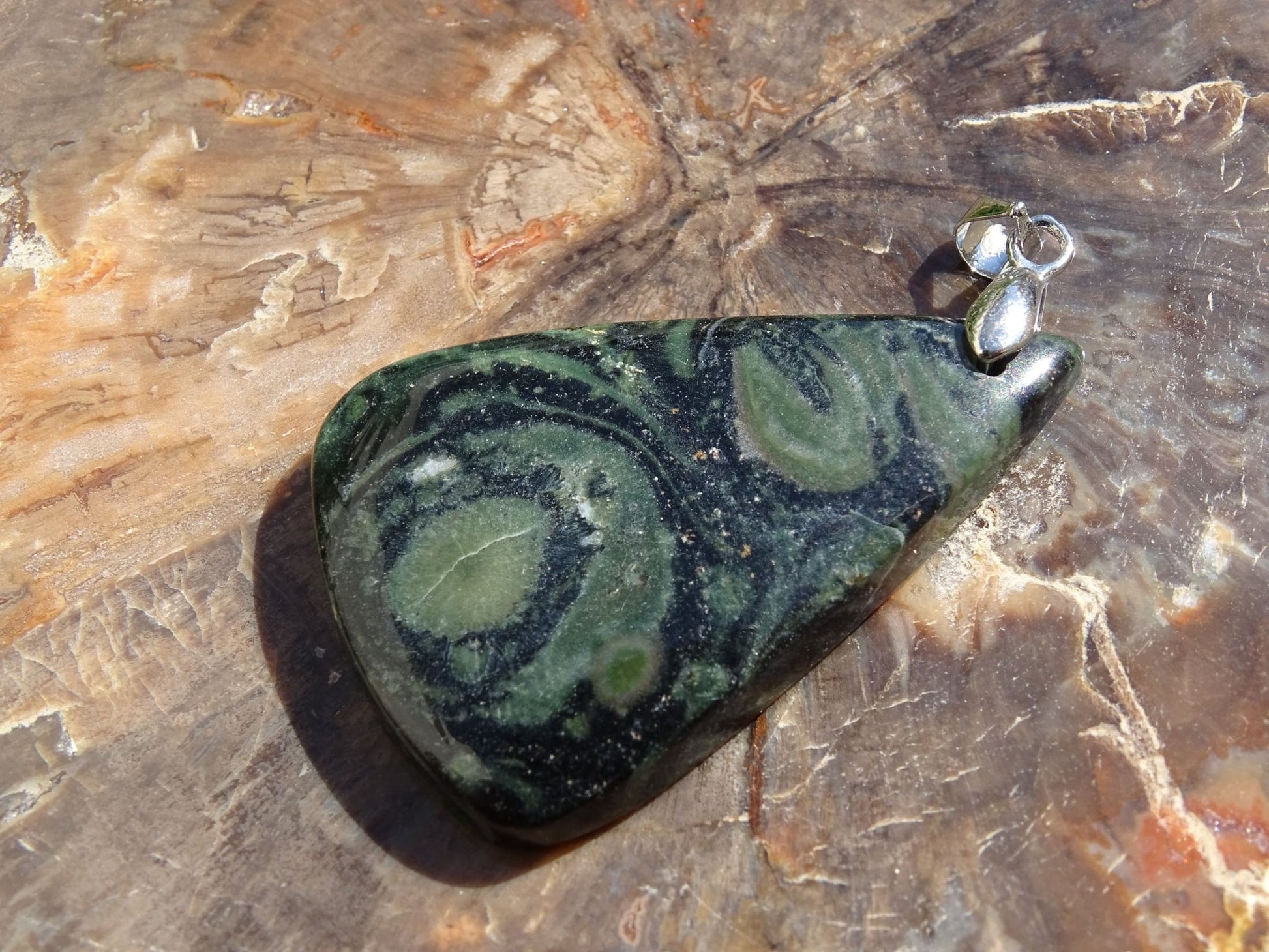 Pendentif Jaspe Kambaba - Pendentifs - Colibri Minéraux et Bien-être