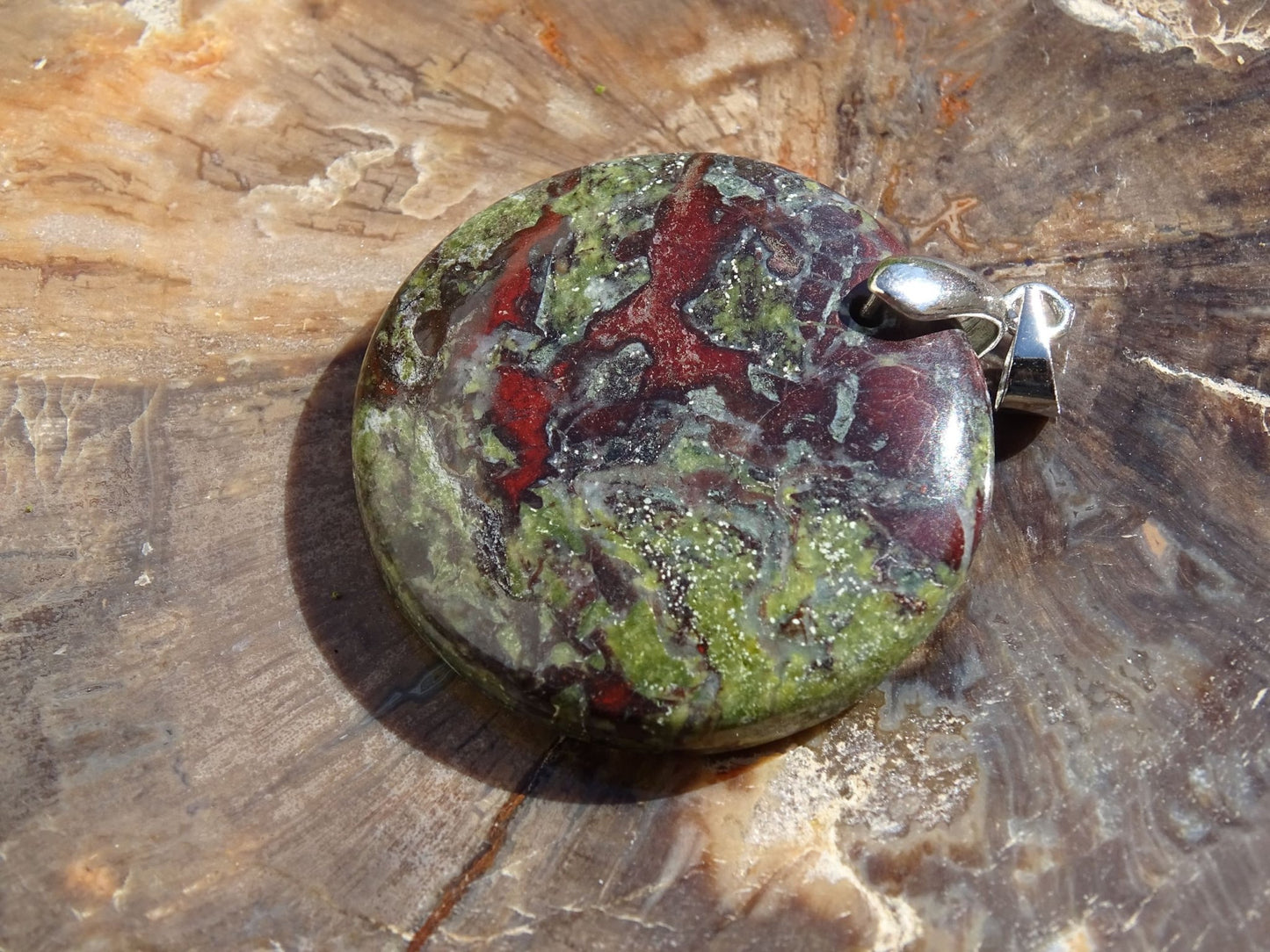 Pendentif Jaspe Sang de Dragon - Pendentifs - Colibri Minéraux et Bien-être