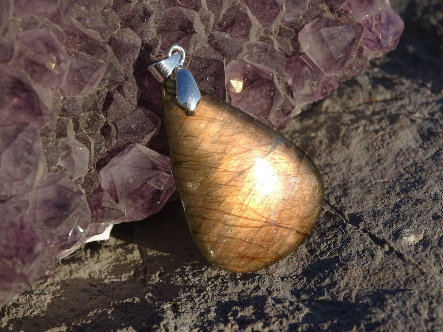 Pendentif Labradorite - Pendentifs - Colibri Minéraux et Bien-être