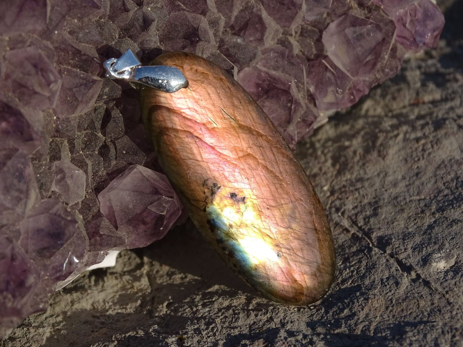 Pendentif Labradorite - Pendentifs - Colibri Minéraux et Bien-être