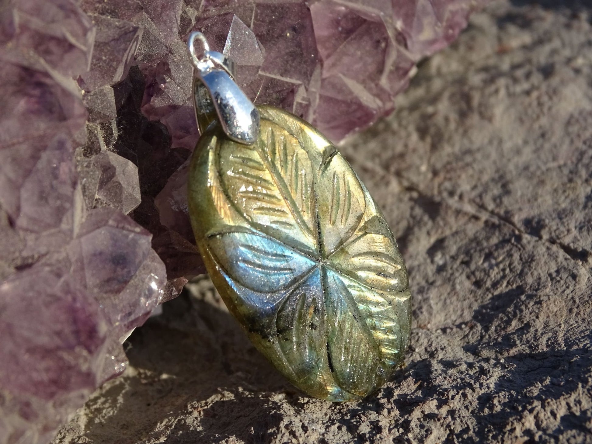 Pendentif Labradorite - Pendentifs - Colibri Minéraux et Bien-être