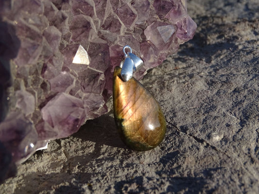 Pendentif Labradorite - Pendentifs - Colibri Minéraux et Bien-être