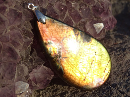 Pendentif Labradorite - Pendentifs - Colibri Minéraux et Bien-être
