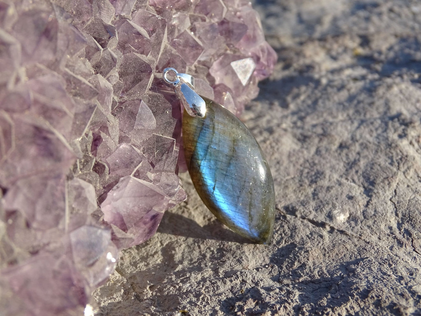 Pendentif Labradorite - Pendentifs - Colibri Minéraux et Bien-être