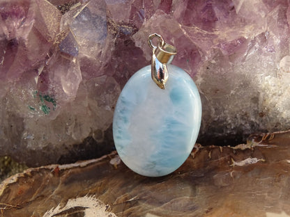 Pendentif Larimar - Pendentifs - Colibri Minéraux et Bien-être
