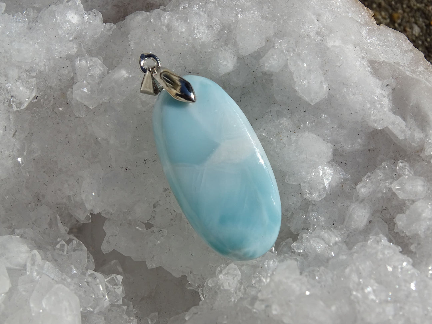 Pendentif Larimar - Pendentifs - Colibri Minéraux et Bien-être