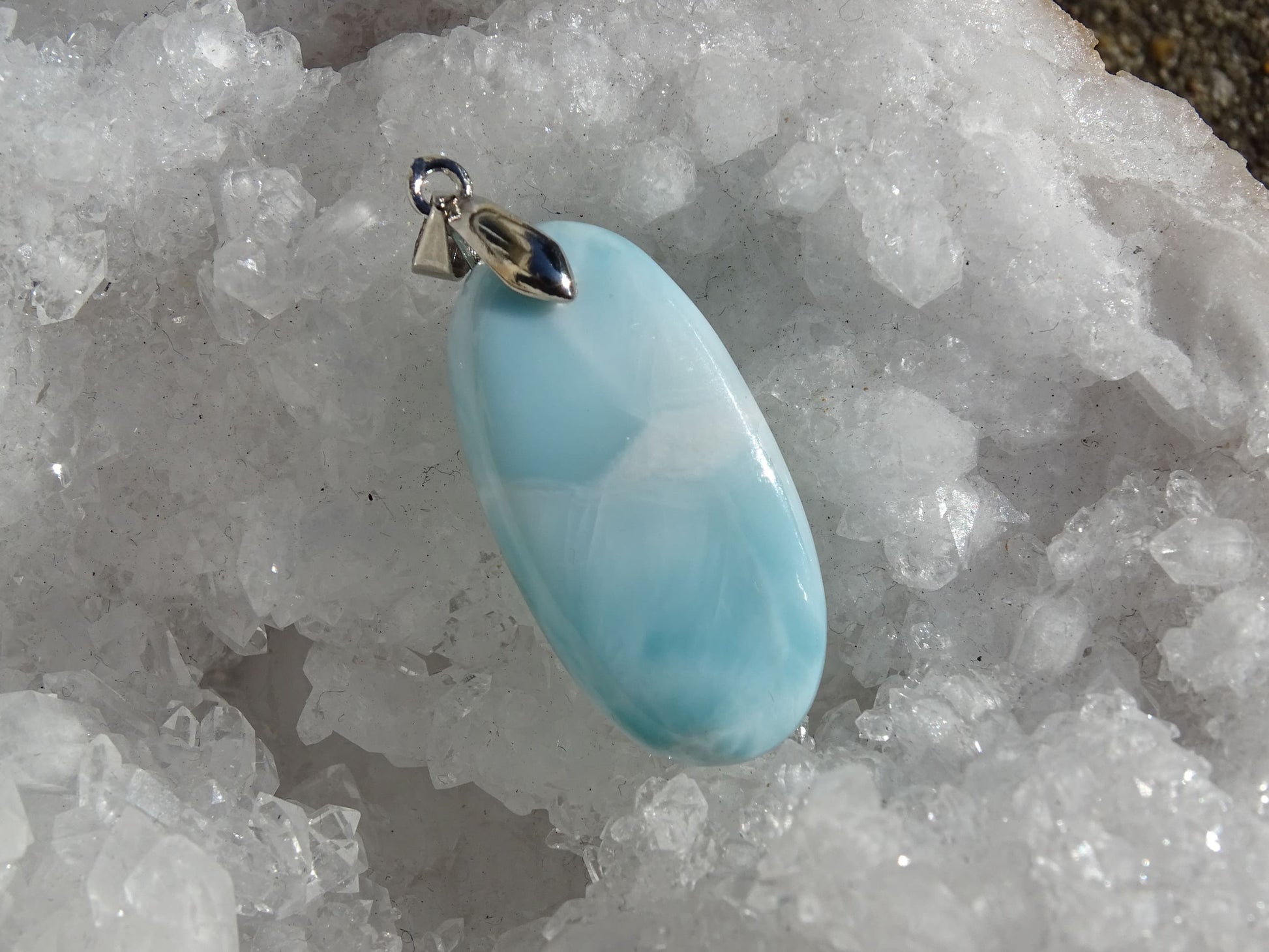 Pendentif Larimar - Pendentifs - Colibri Minéraux et Bien-être