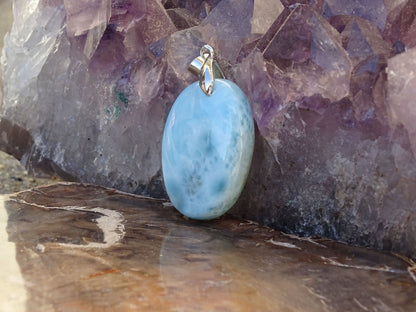 Pendentif Larimar - Pendentifs - Colibri Minéraux et Bien-être