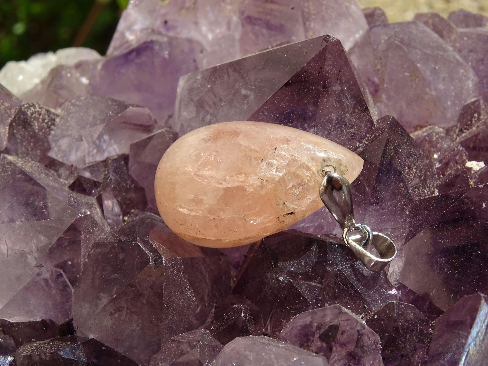 Pendentif Morganite - Pendentifs - Colibri Minéraux et Bien-être