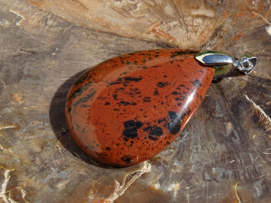 Pendentif Obsidienne Acajou - Pendentifs - Colibri Minéraux et Bien-être