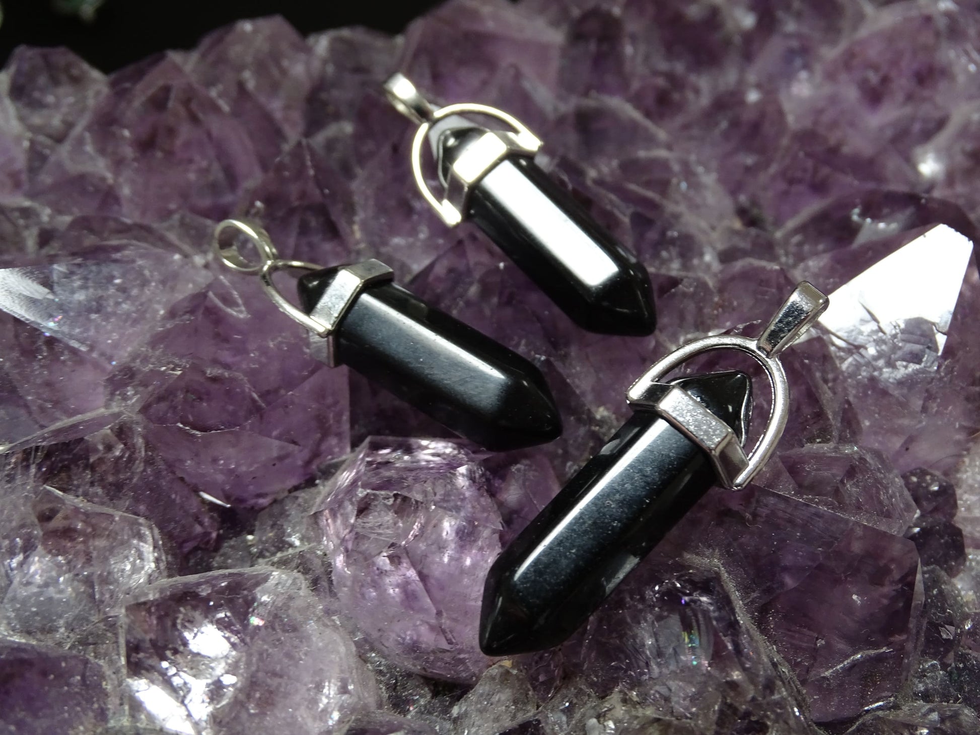 Pendentif Obsidienne Noire - Pendentifs - Colibri Minéraux et Bien-être