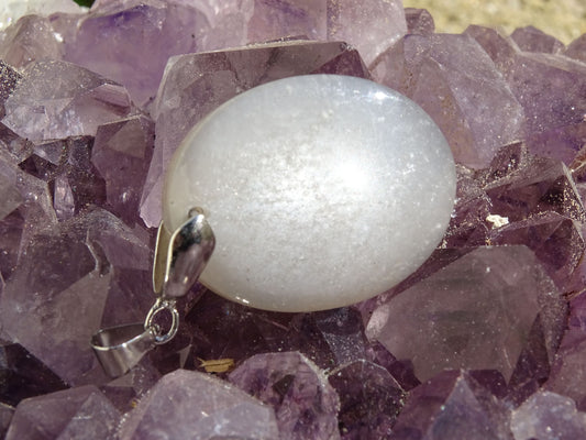 Pendentif Pierre de Lune Grise - Pendentifs - Colibri Minéraux et Bien-être