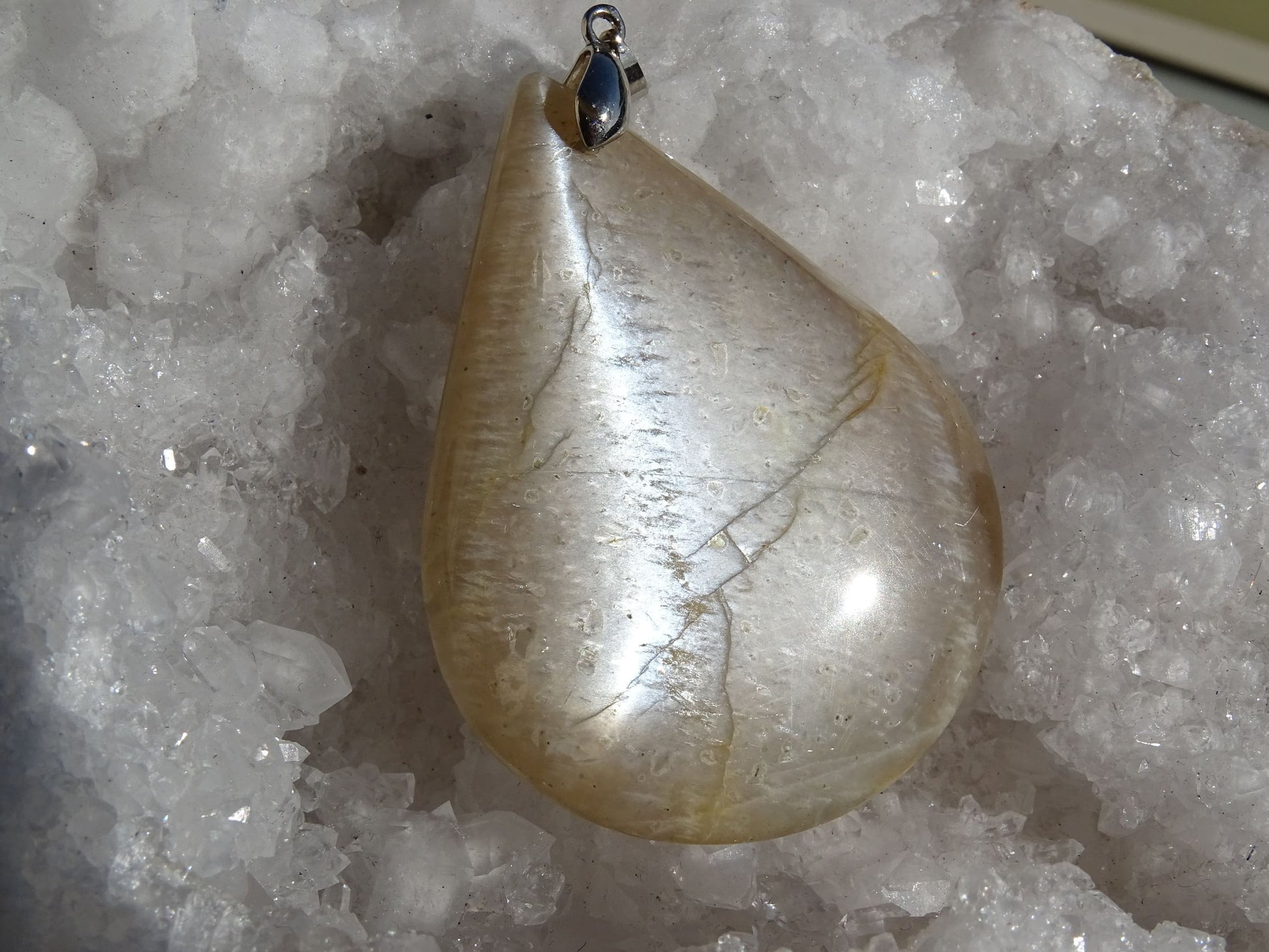 Pendentif Pierre de Lune Grise - Pendentifs - Colibri Minéraux et Bien-être