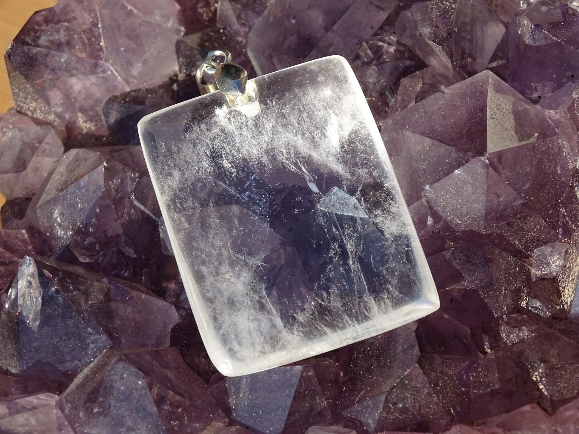 Pendentif Quartz Cristal de Roche - Pendentifs - Colibri Minéraux et Bien-être