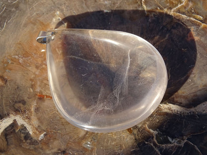Pendentif Quartz Cristal de Roche - Pendentifs - Colibri Minéraux et Bien-être