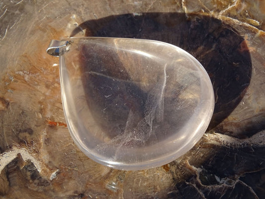 Pendentif Quartz Cristal de Roche - Pendentifs - Colibri Minéraux et Bien-être