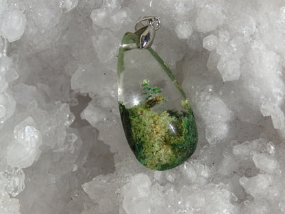 Pendentif quartz jardin - Pendentifs - Colibri Minéraux et Bien-être