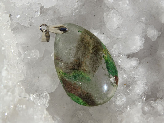 Pendentif quartz jardin - Pendentifs - Colibri Minéraux et Bien-être