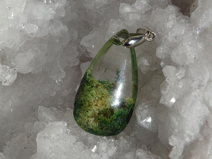 Pendentif quartz jardin - Pendentifs - Colibri Minéraux et Bien-être