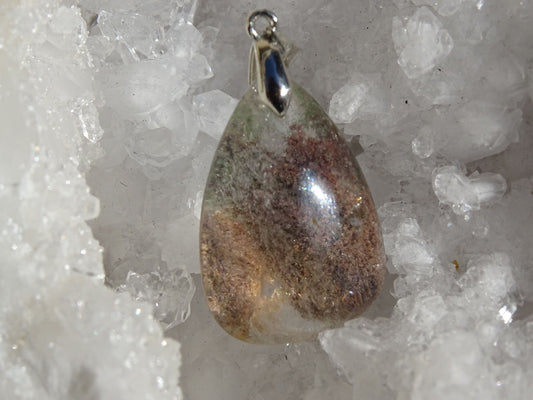 Pendentif quartz jardin - Pendentifs - Colibri Minéraux et Bien-être